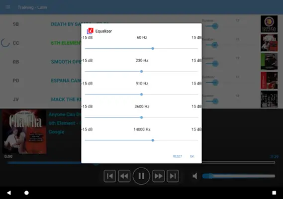 TrainingMusicPlayer android App screenshot 0