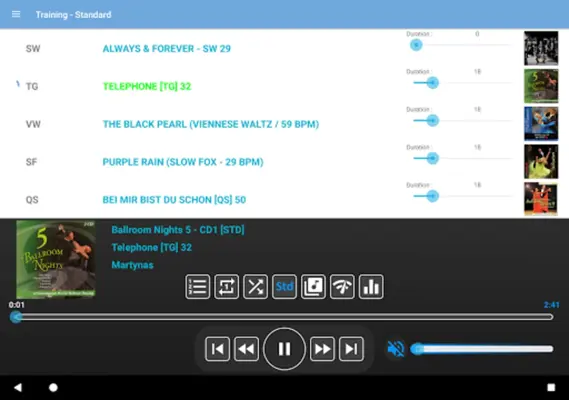 TrainingMusicPlayer android App screenshot 4